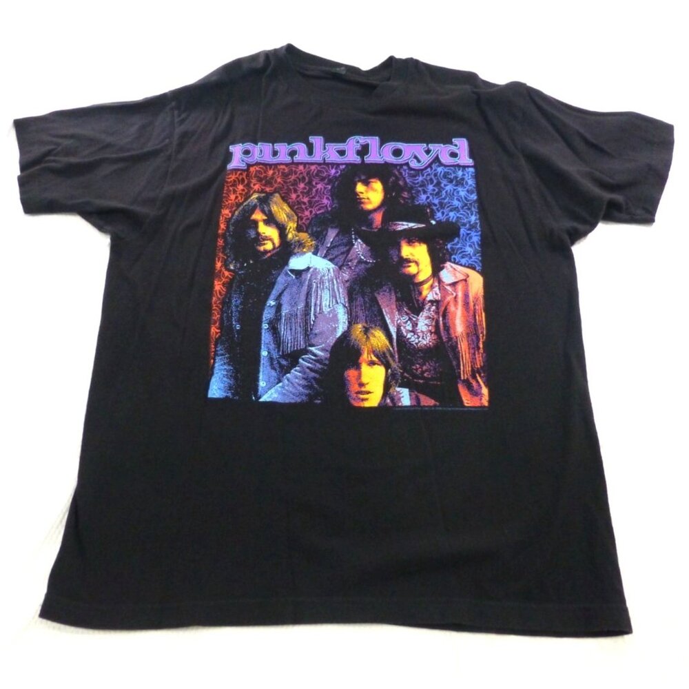 Pink Floyd Band T-Shirt XL By Tultex 100% Cotton Black Graphic Tee Made In Mexic